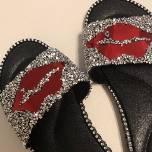 Lovergirl Shoes - Just In✨ Sparkle Red Lips Sandals